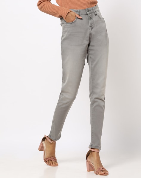 Buy Grey Jeans & Jeggings for Women by DNMX Online