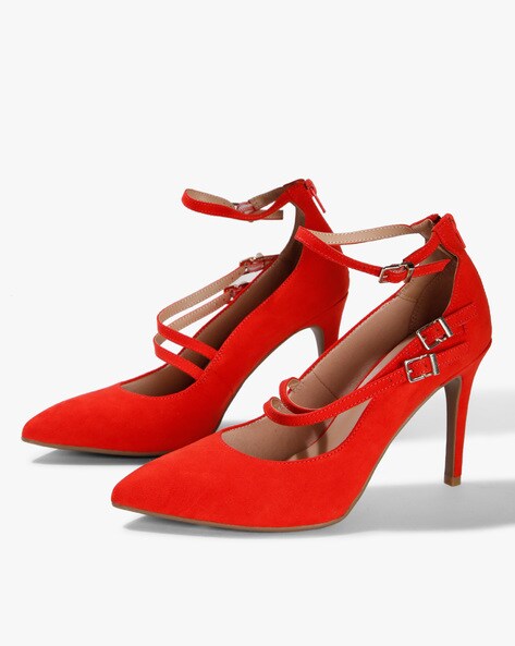 marks and spencer ladies red shoes