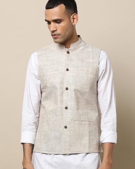 Buy Nehru Jackets Online | Best Quality Nehru Jackets For Men – Airavata  Weaves and Textiles