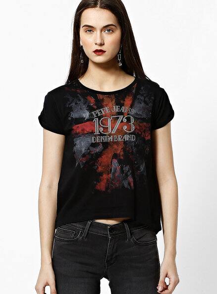 pepe jeans black t shirt
