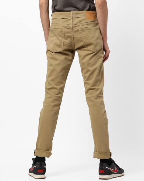 Mid-Rise Slim Fit Flat-Front Trousers (Image - 2)