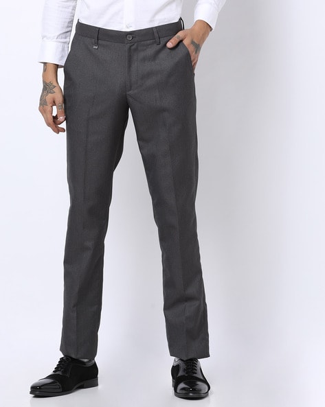 Buy Highlander Charcoal Slim Fit Solid Casual Trouser for Men Online at  Rs.605 - Ketch
