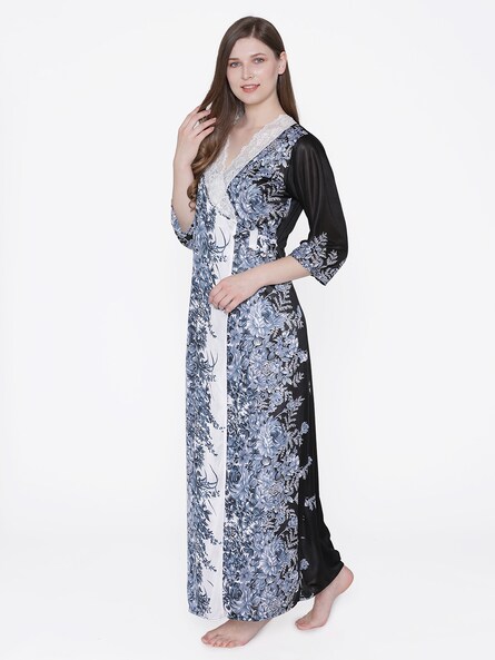 Nighty with robe online cotton