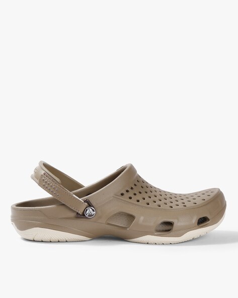 crocs brown clogs