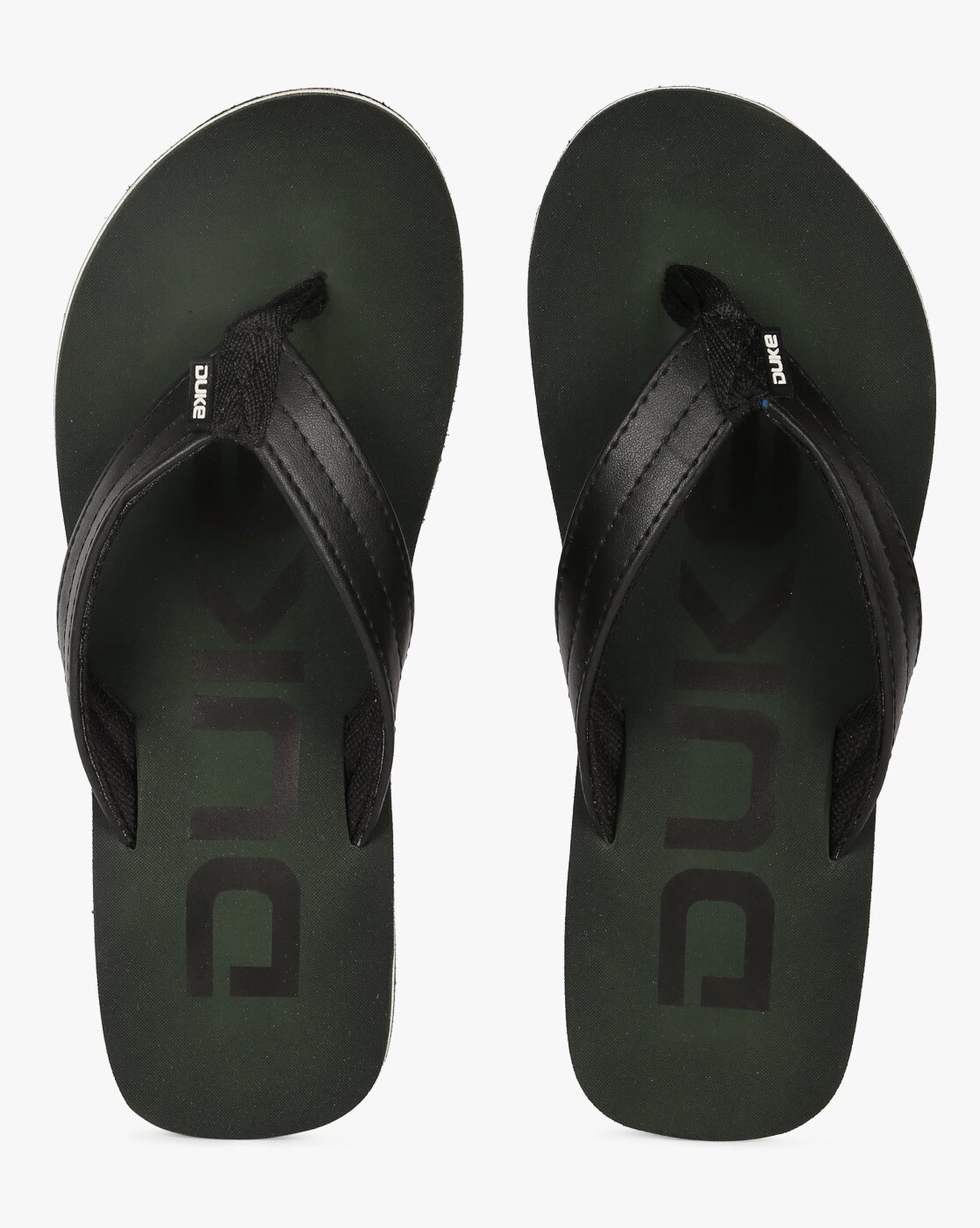 dark green flip flops