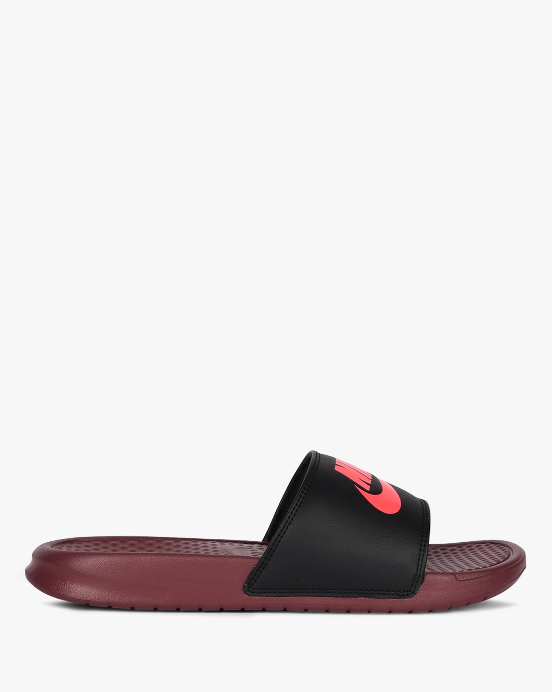 Maroon and gold online nike slides