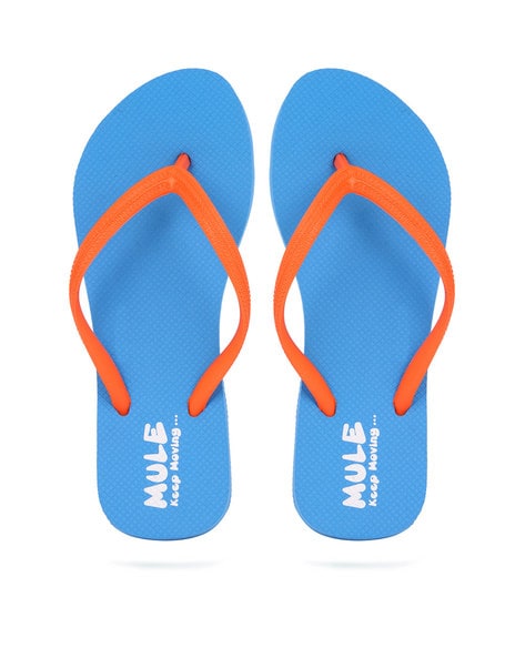 sky blue flip flops