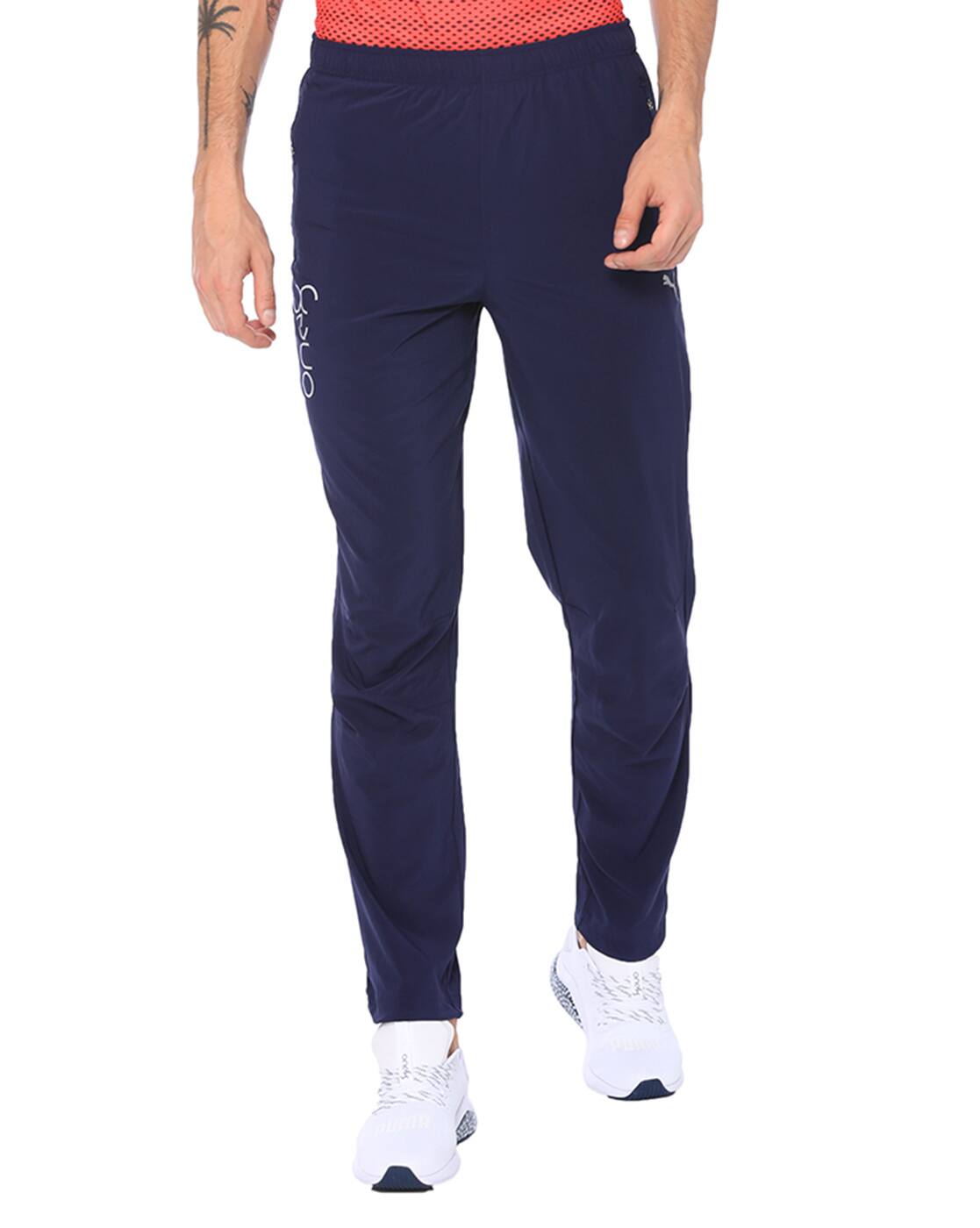 puma track pants blue