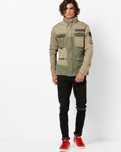 Superdry rookie sale mixed military jacket