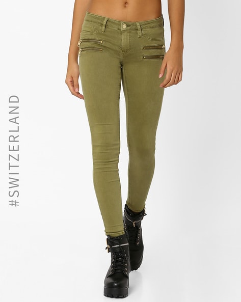 Trendyol Skinny Knitted High Waist Trousers With Zipper 2024 | Buy Trendyol  Online | ZALORA Hong Kong