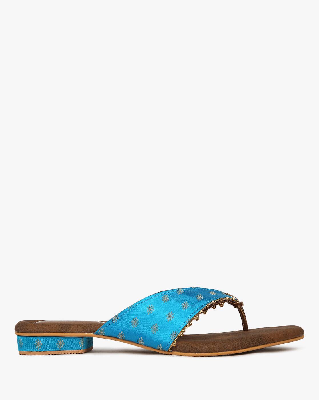 sky blue flat sandals