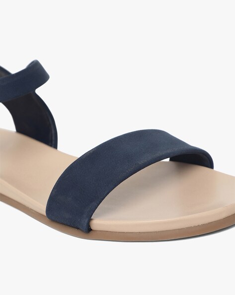 Dune navy sales blue sandals