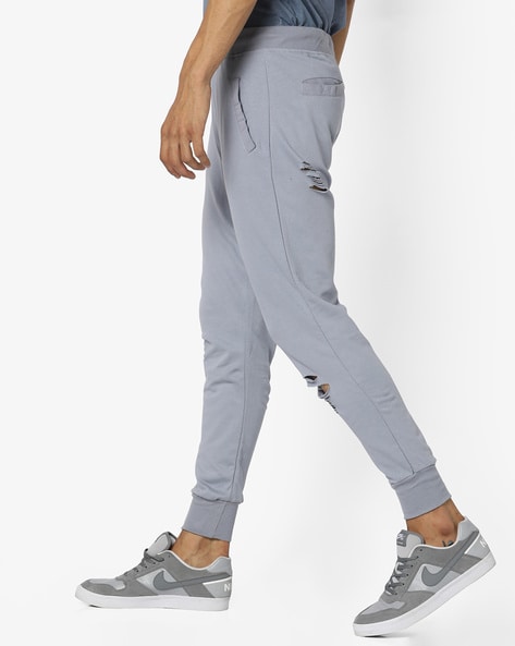 Buy Brave Soul Mens Corp Joggers Light Grey Marl