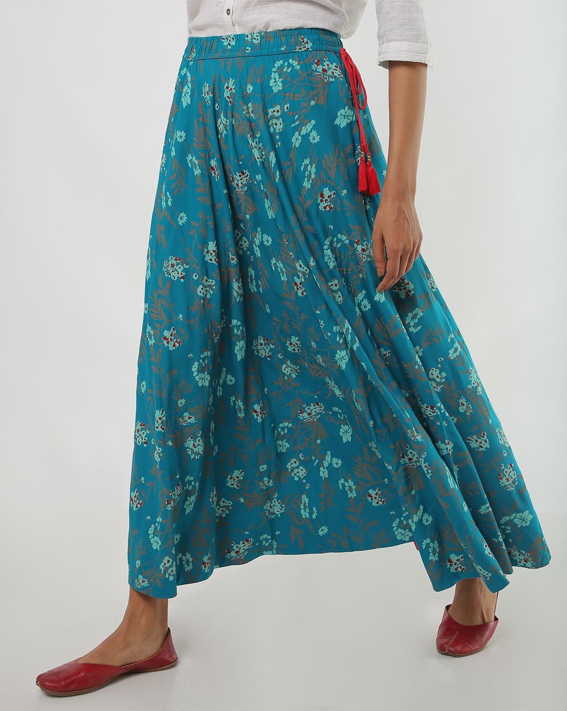 Buy Turquoise Blue Skirts & Ghagras for Women by AVAASA MIX N 