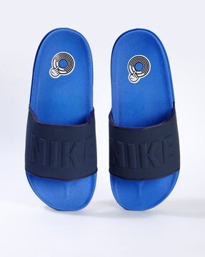 nike offcourt slides blue