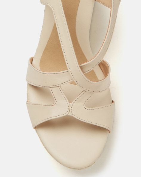 Buy Cream Heeled Sandals for Women by Marc Loire Online