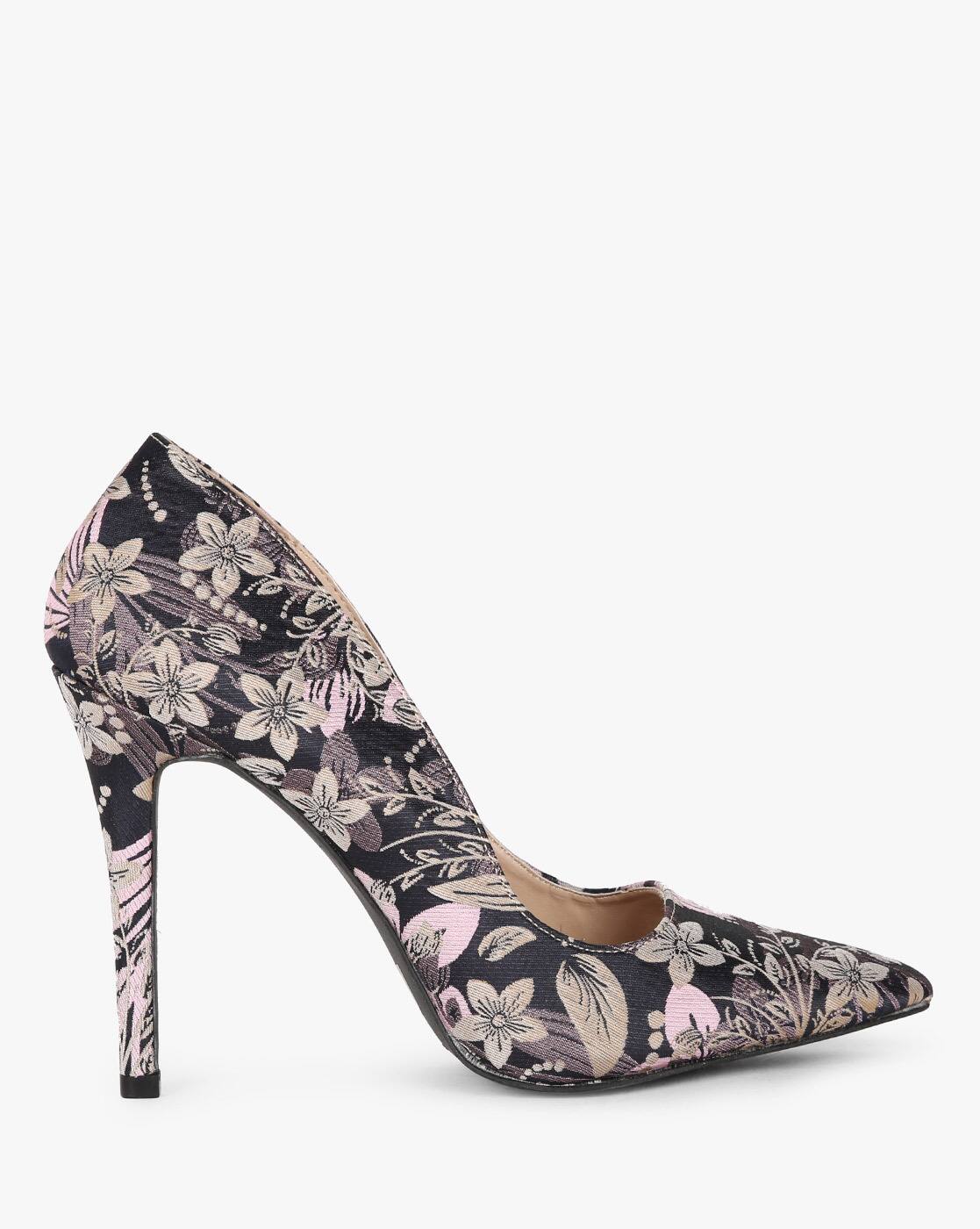 pink and blue heels