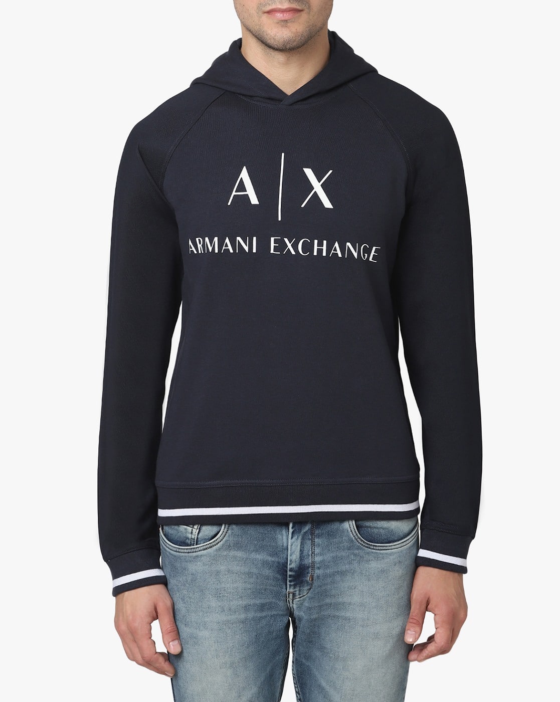 armani blue sweatshirt