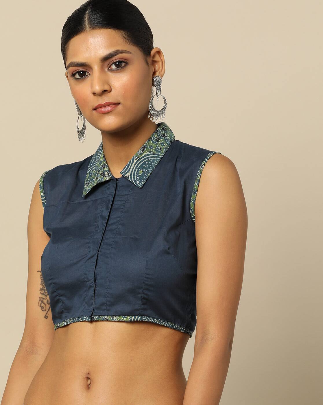 Buy Blue Blouses for Women by Molcha Online | Ajio.com