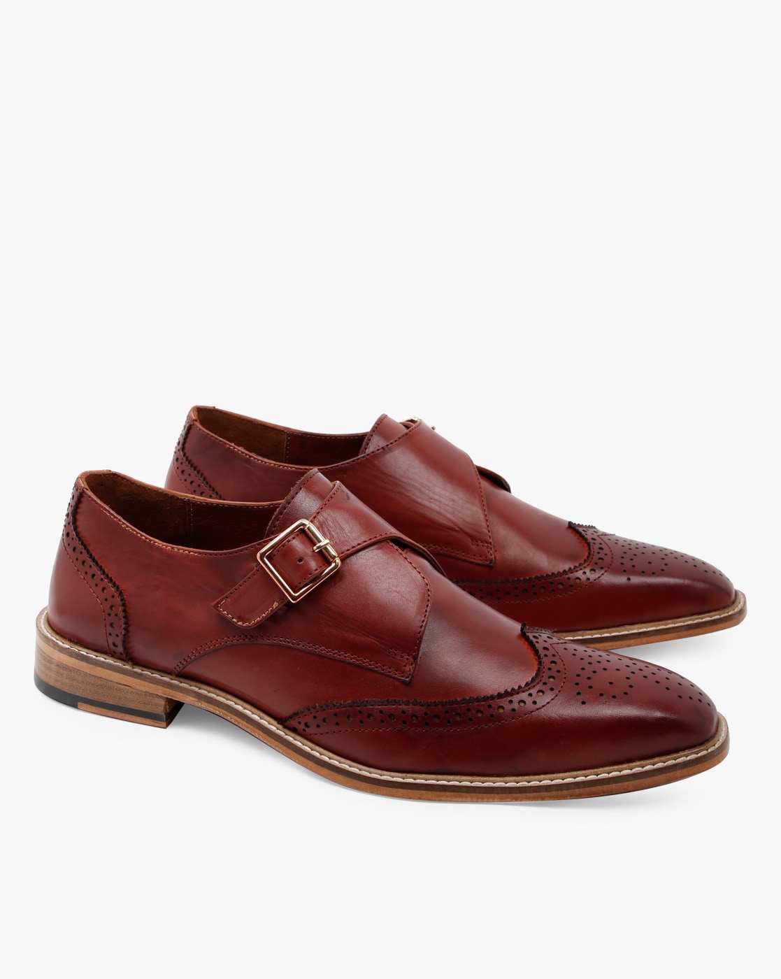 Buy Cherry Red Formal Shoes for Men by 