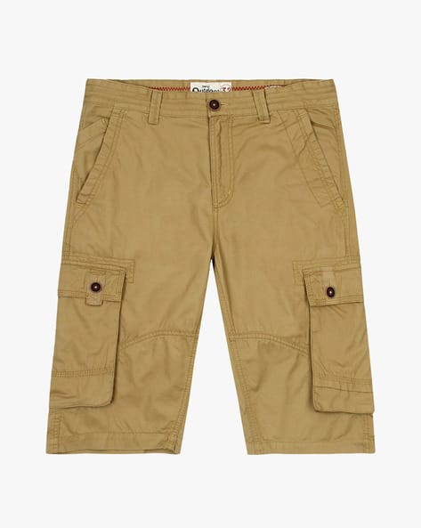 Jean Shorts RAW X Mens Belted Inseam Knee Length Cargo