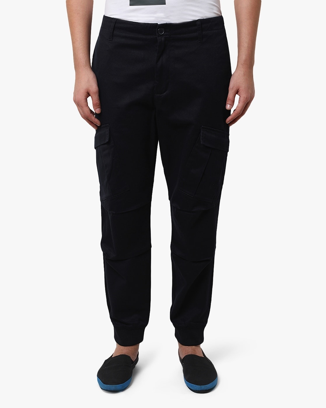 Buy Ed Hardy Navy Slim Cargo Trousers  Trousers for Men 609865  Myntra