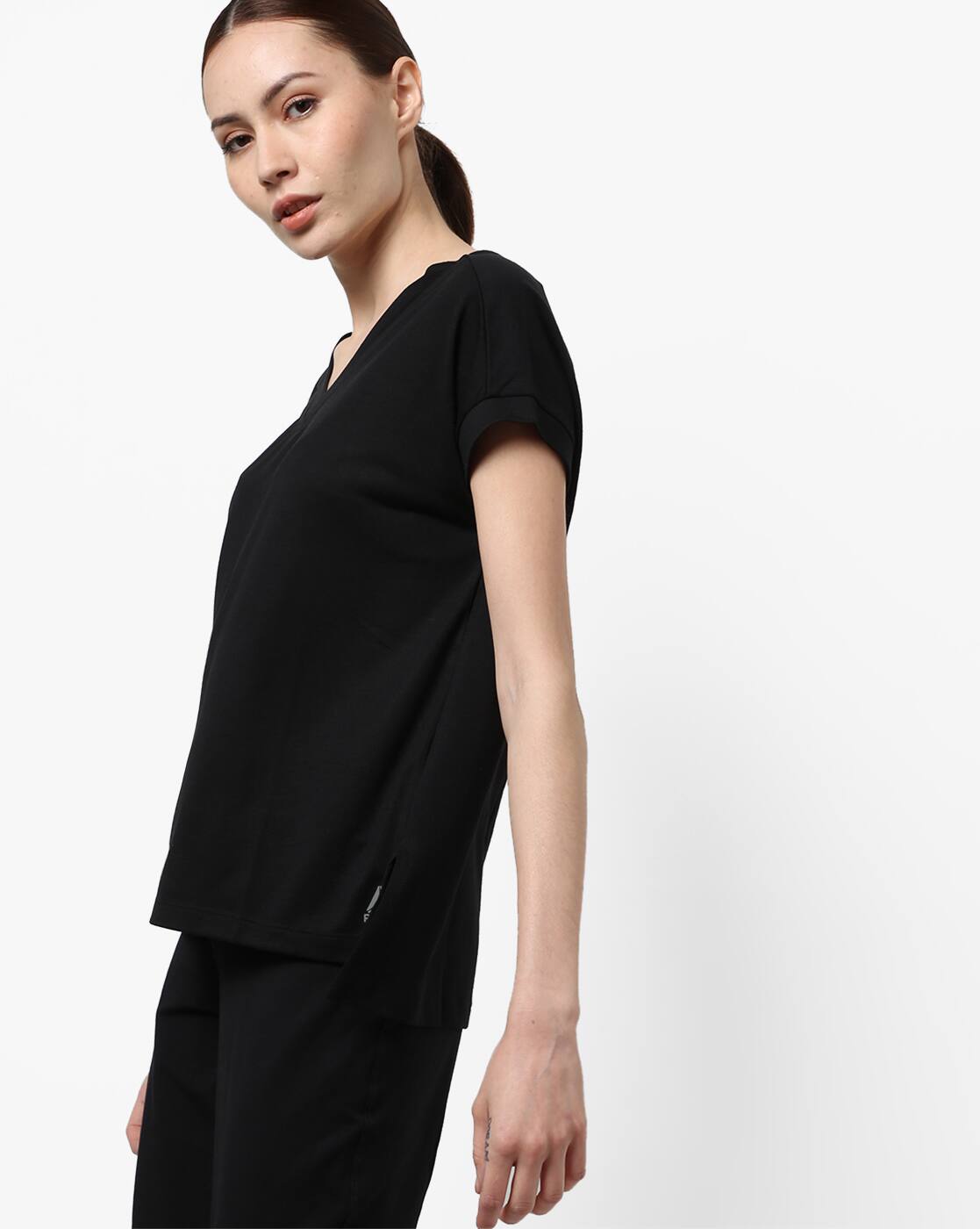 reebok v neck t shirts