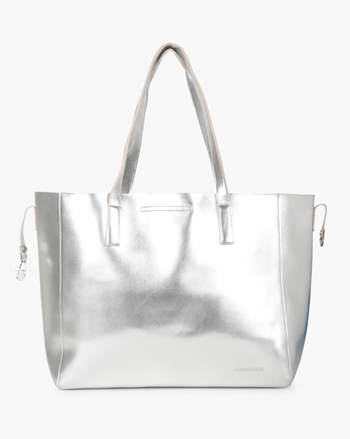 metallic tote bag