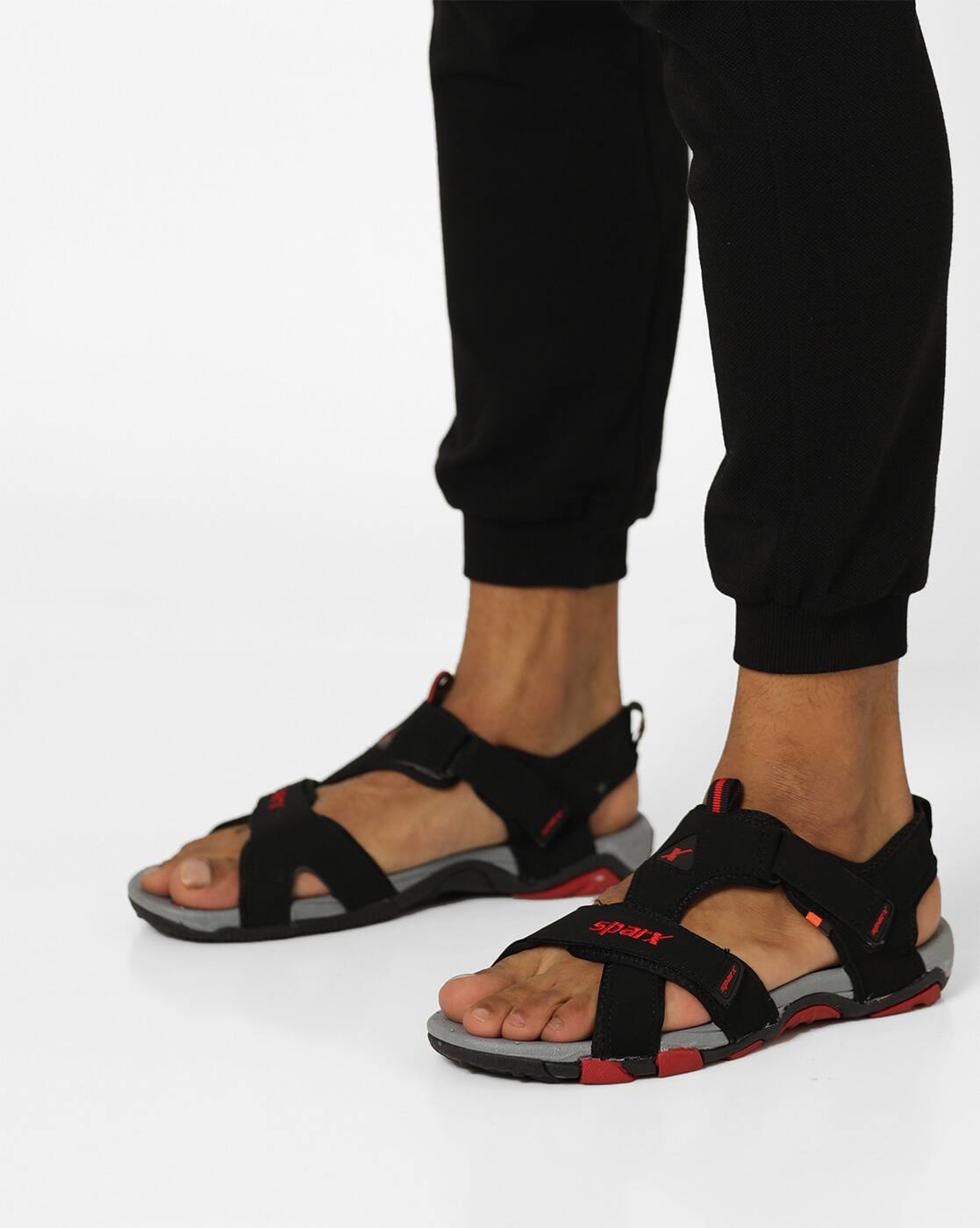 Buy Black Sandals for Men by SPARX 