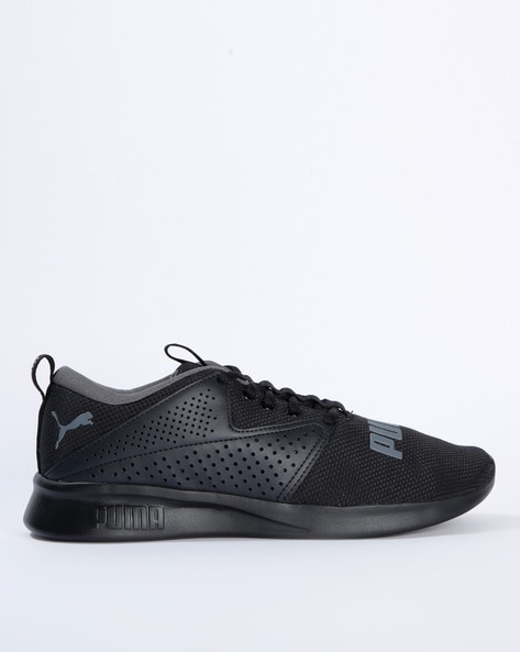 puma lace up sports shoes with perforations