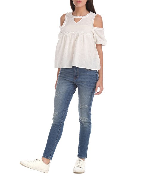 Buy White Tops for Women by Aeropostale Online