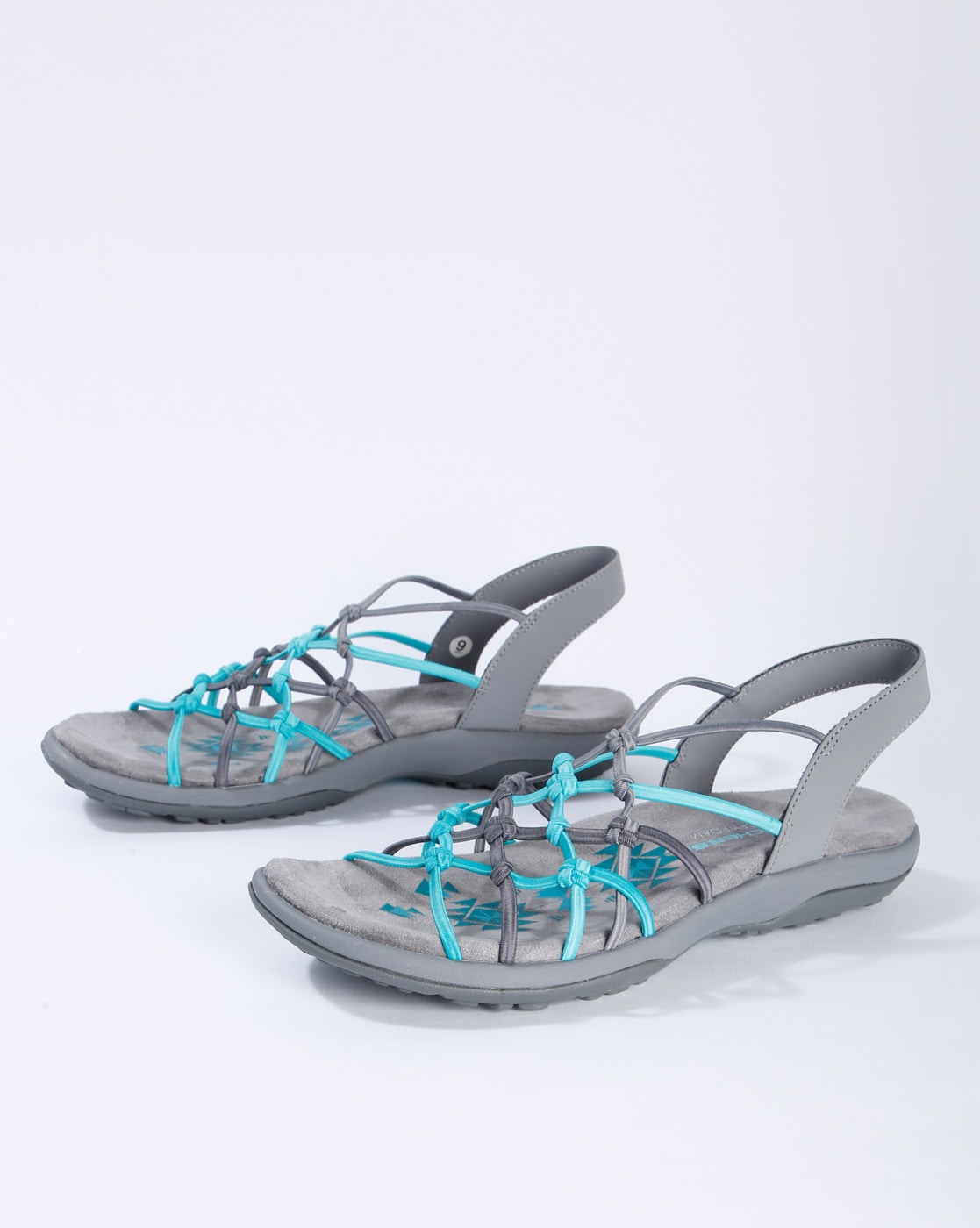 Grey Flat Sandals for Women by Skechers 