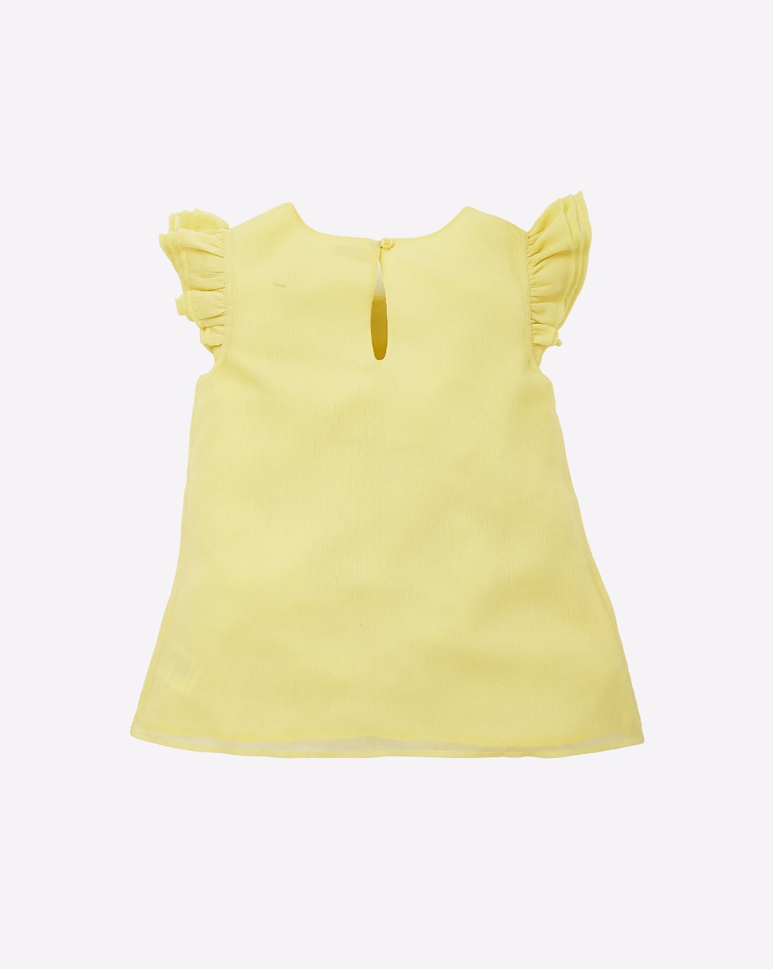yellow embellished top