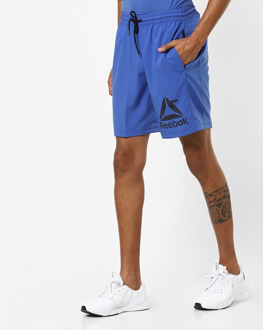 reebok blue shorts