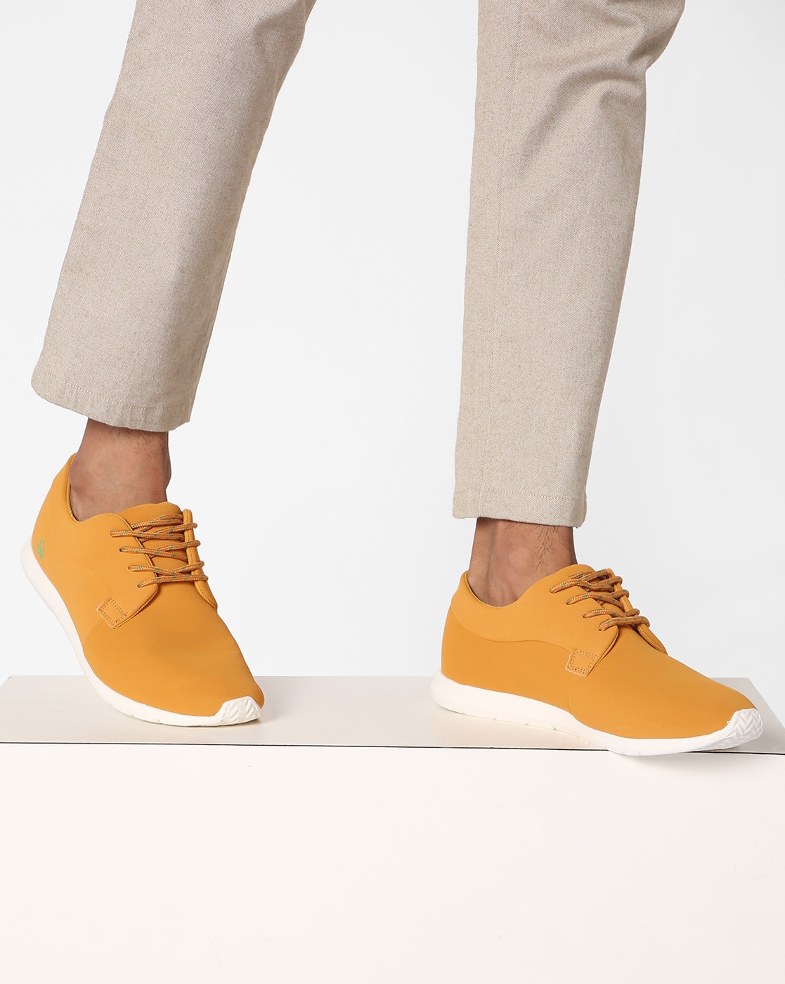 benetton yellow shoes