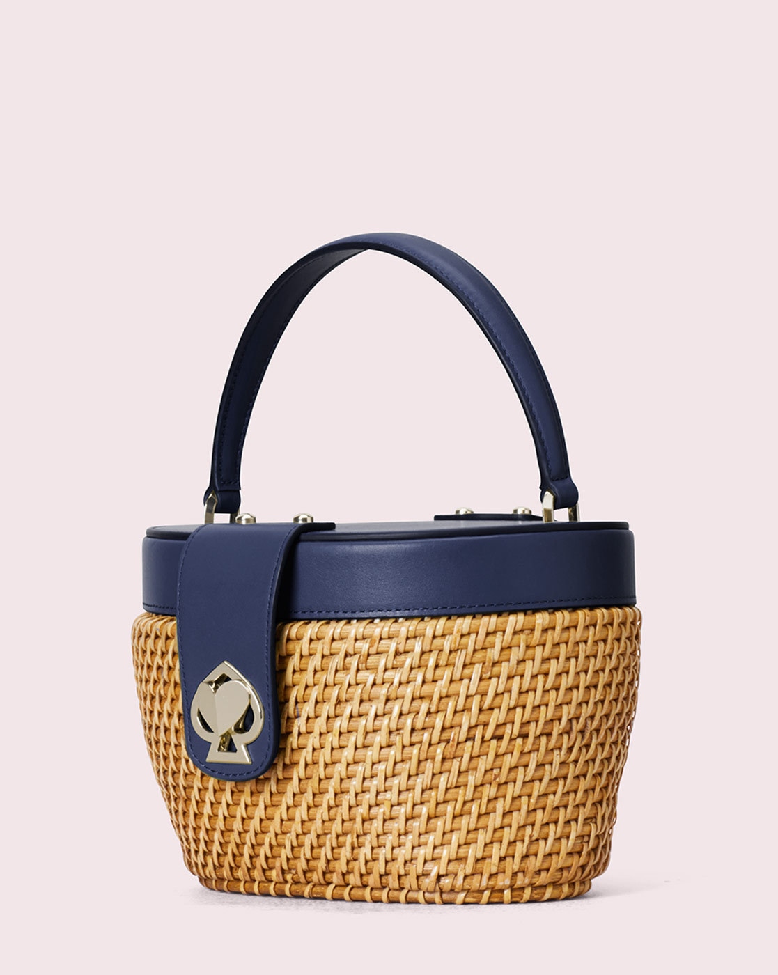 Buy KATE SPADE Rose Basket Bag with Top Handle | Brown & Blue Color Women |  AJIO LUXE
