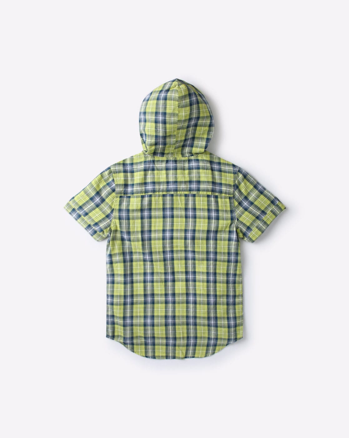 checkered shirt with hoodie