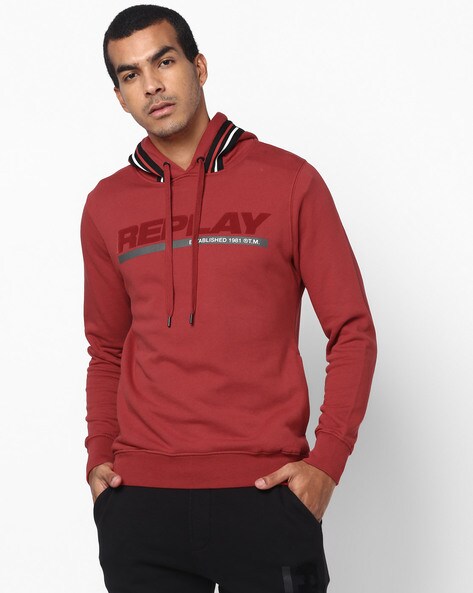 replay hoodie mens