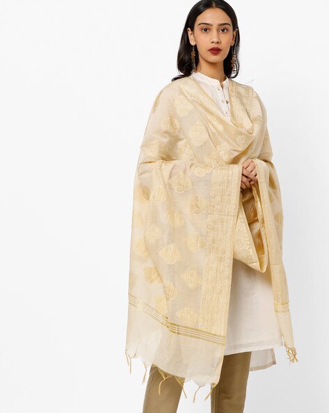 Chanderi Dupatta with Woven Motifs Price in India