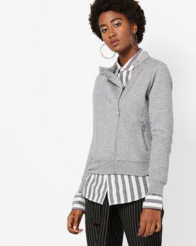 Panelled Zip-Front Jacket