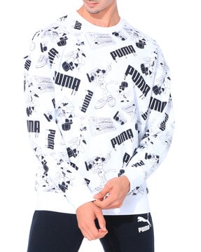 puma sweatshirt white