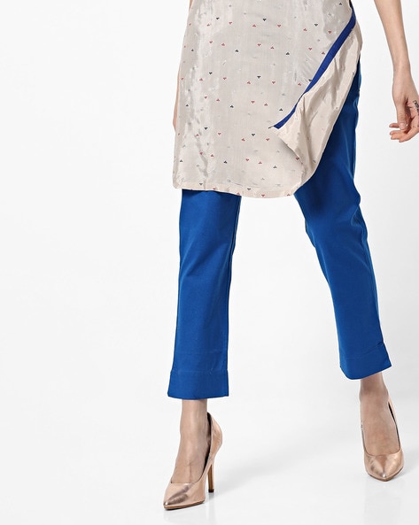 Ankle-Length Pants with Insert Pockets Price in India