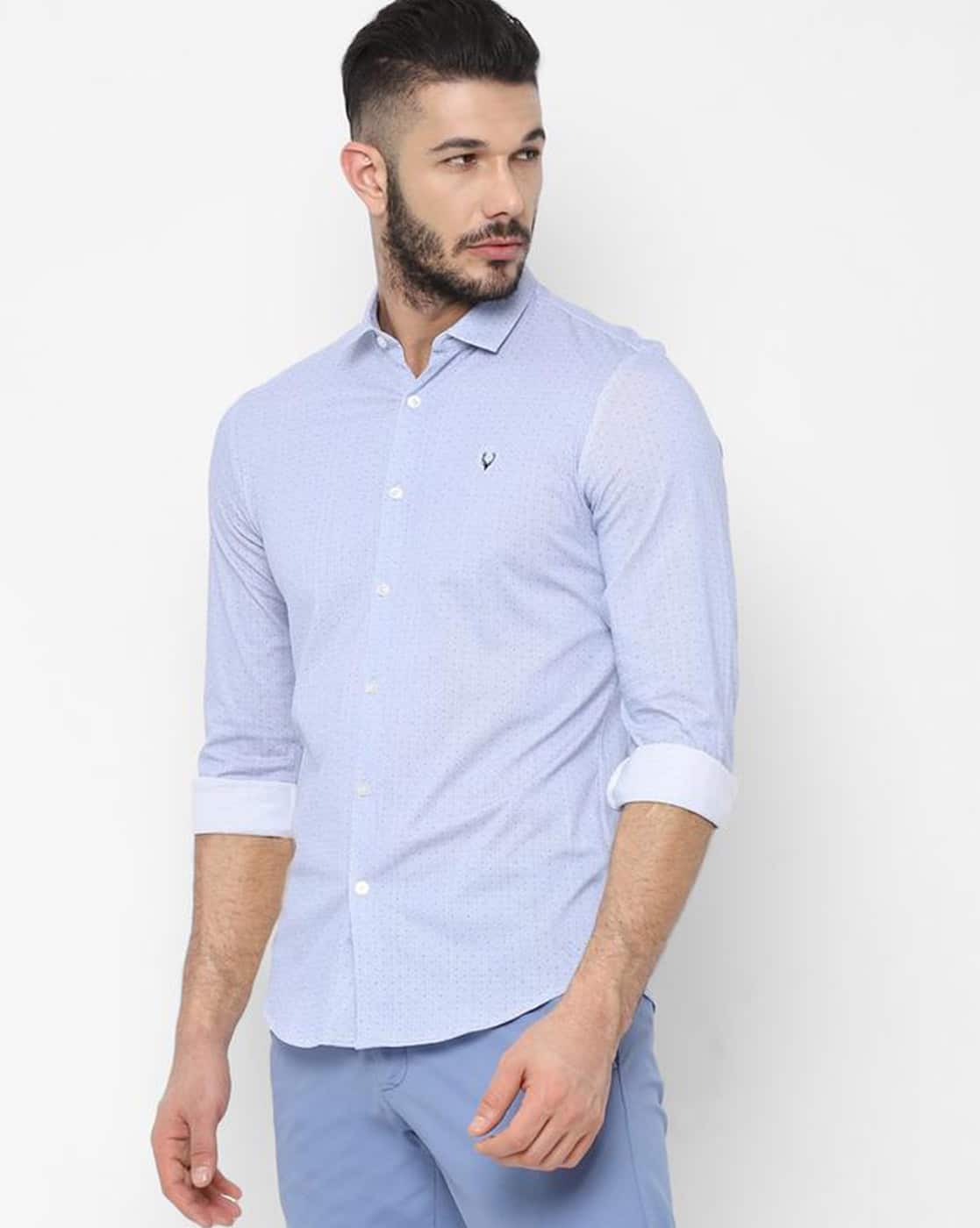 Buy Blue Shirts for Men by ALLEN SOLLY 