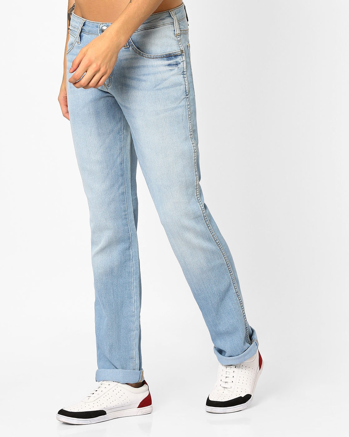 Buy Wrangler Dark Indigo Slim Fit Jeans for Mens Online @ Tata CLiQ