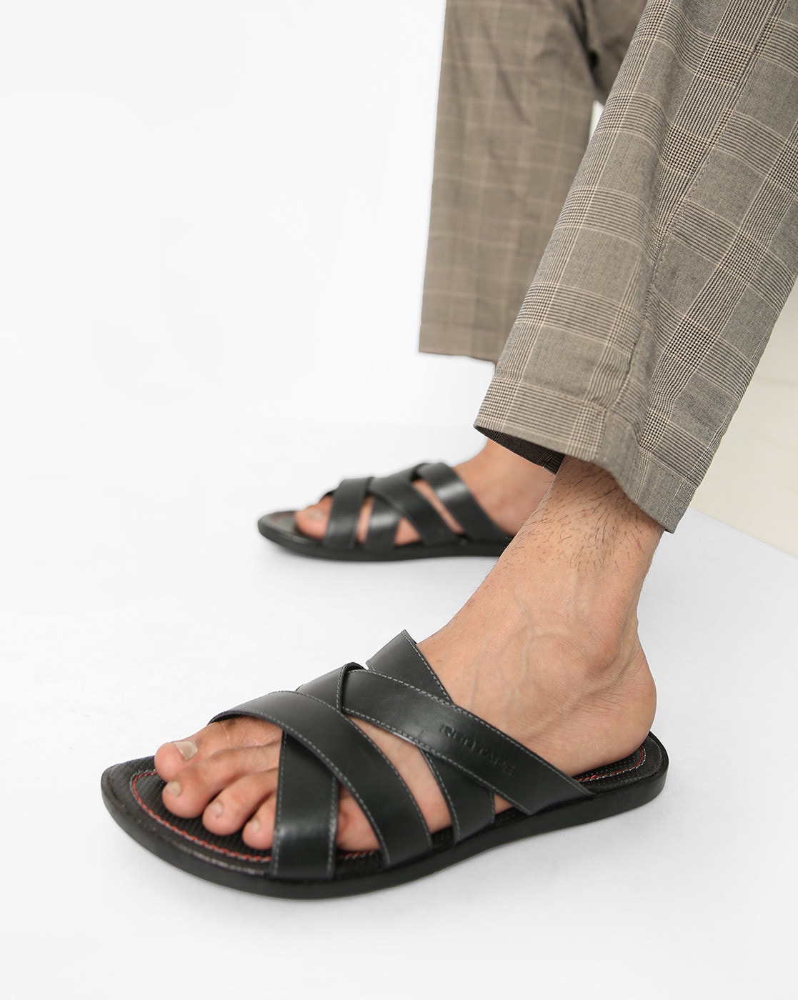 Criss-Cross Ankle Strap Block Heel Sandals/Size-36EUR