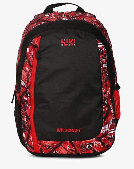 Wildcraft bags on sale red and black