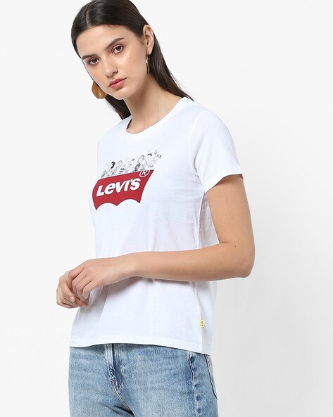 white levi t shirt women's