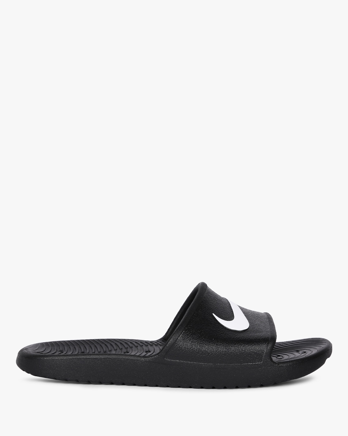 Black nike shop flip flops