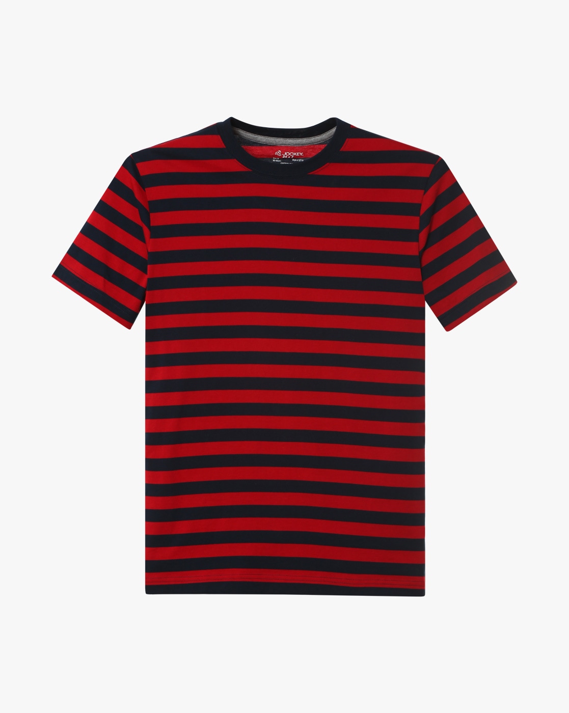 Super Combed Cotton Rich Striped Round Neck T-Shirt–FA4020-SQ