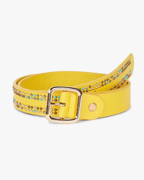 Yellow Belts for Women by DNMX Online 